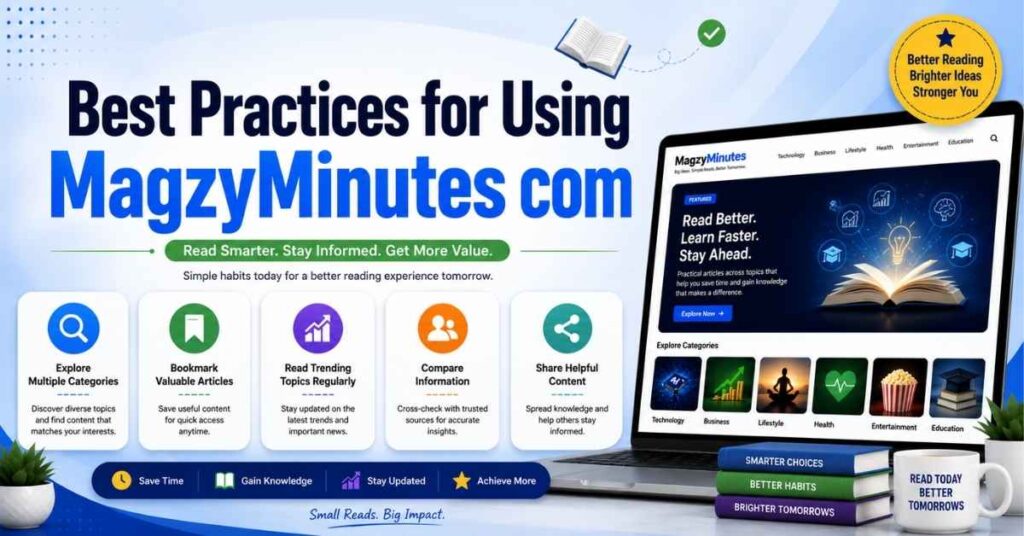 MagzyMinutes com Review (2026): Complete Guide to Its Features, Content & User Experience 4 Best Practices for Using MagzyMinutes com Effectively