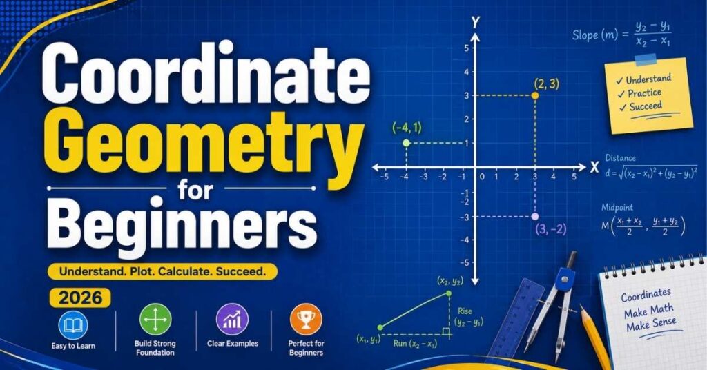Geometry Learn V3: The Ultimate Beginner's Guide to Shapes & Angles (2026) 3 Coordinate Geometry for Beginners