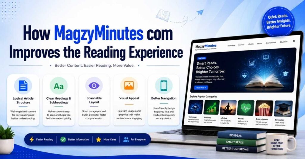 MagzyMinutes com Review (2026): Complete Guide to Its Features, Content & User Experience 3 How MagzyMinutes com Improves the Reading Experience
