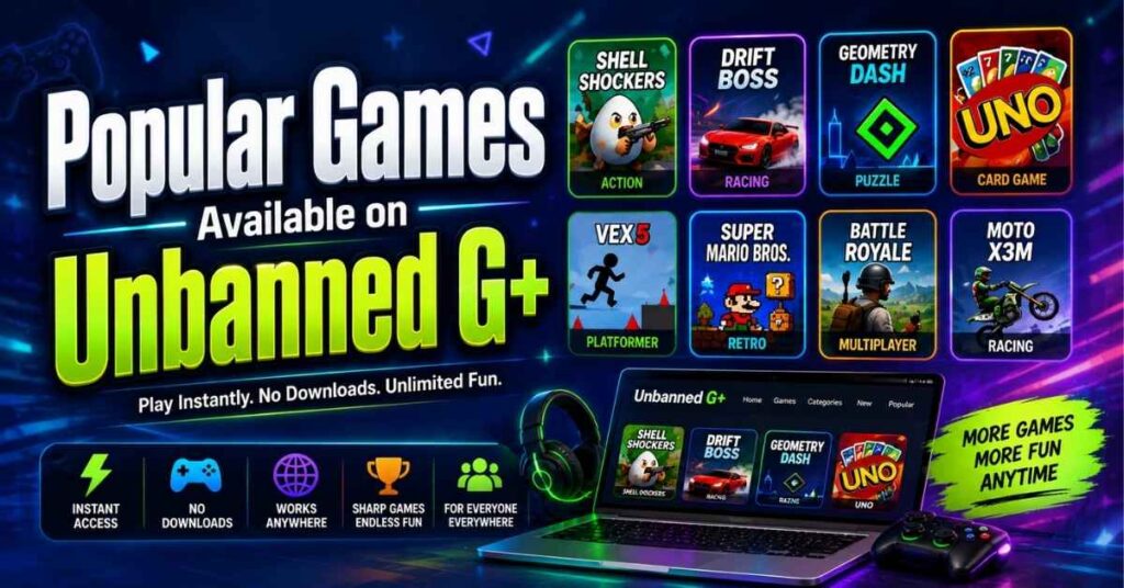 Unbanned G+ Explained: Why This Unblocked Gaming Trend Is Growing So Fast 3 Popular Games Available on Unbanned G+