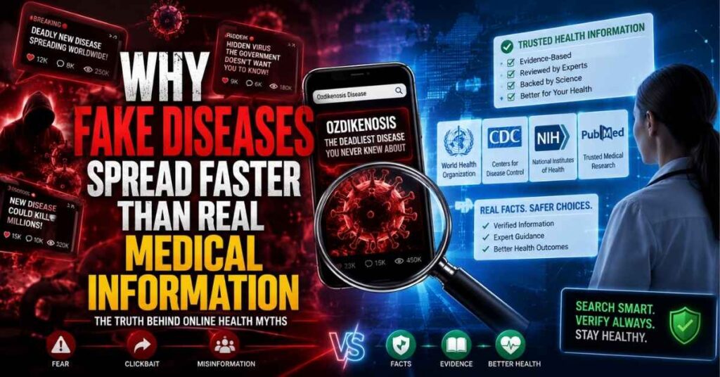 Why Does Ozdikenosis Kill You? The Truth Behind the Viral Disease Search (2026 Guide) 2 Why Fake Diseases Spread Faster Than Real Medical Information